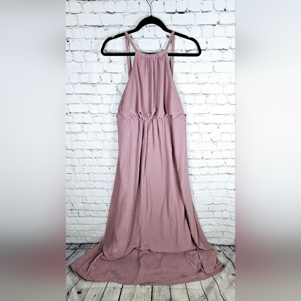 SHOW ME YOUR MUMU | Amanda flowy halter maxi dress